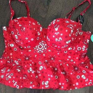 Plus Size Torrid Swim Top Size 3